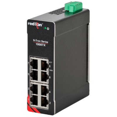 Red Lion Industrial Ethernet Switch, 1008TX